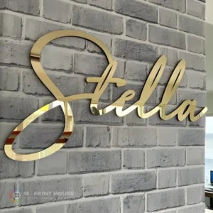 3D Gold-Plated Signage