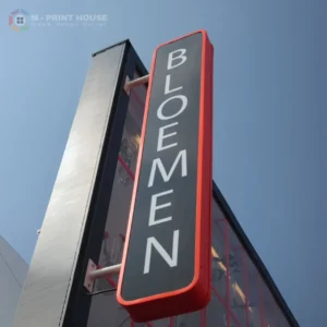 3D Vertical Signage Signboard