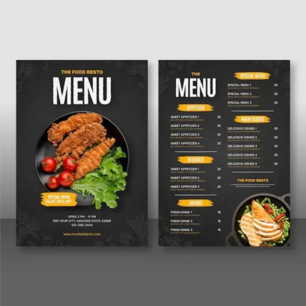 Menu Printing Dubai | Custom Restaurant & Café Menus UAE | M Print House