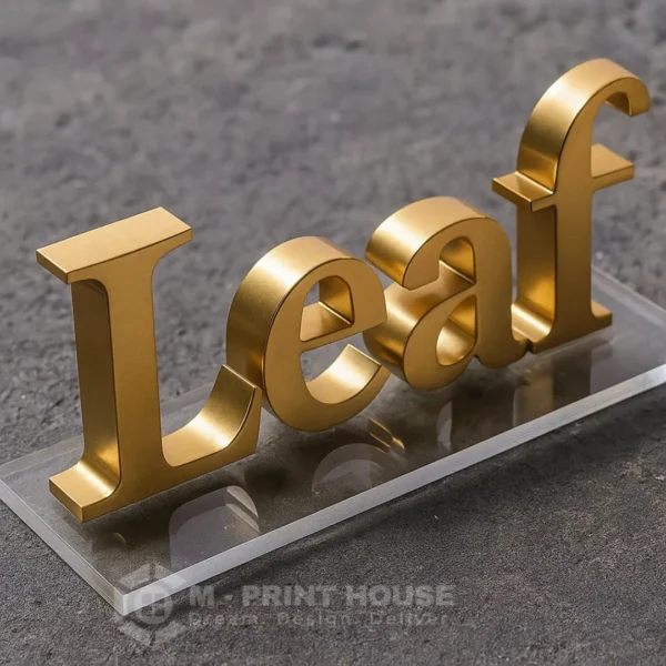 Metal Letters Signage Dubai & UAE | M Print House