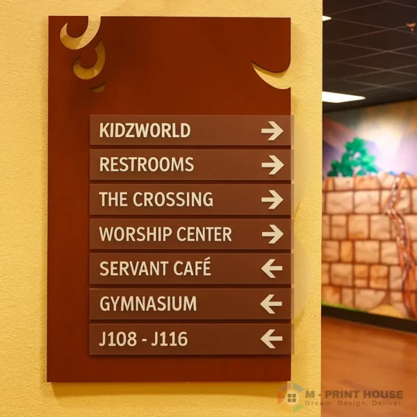 Wayfinding Signage Signboard UAE | M Print House Dubai