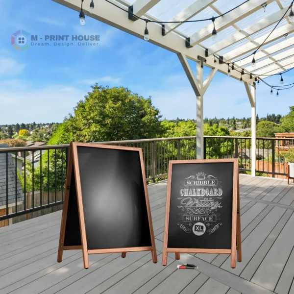 MDF Wood A-Frame Board UAE | M Print House