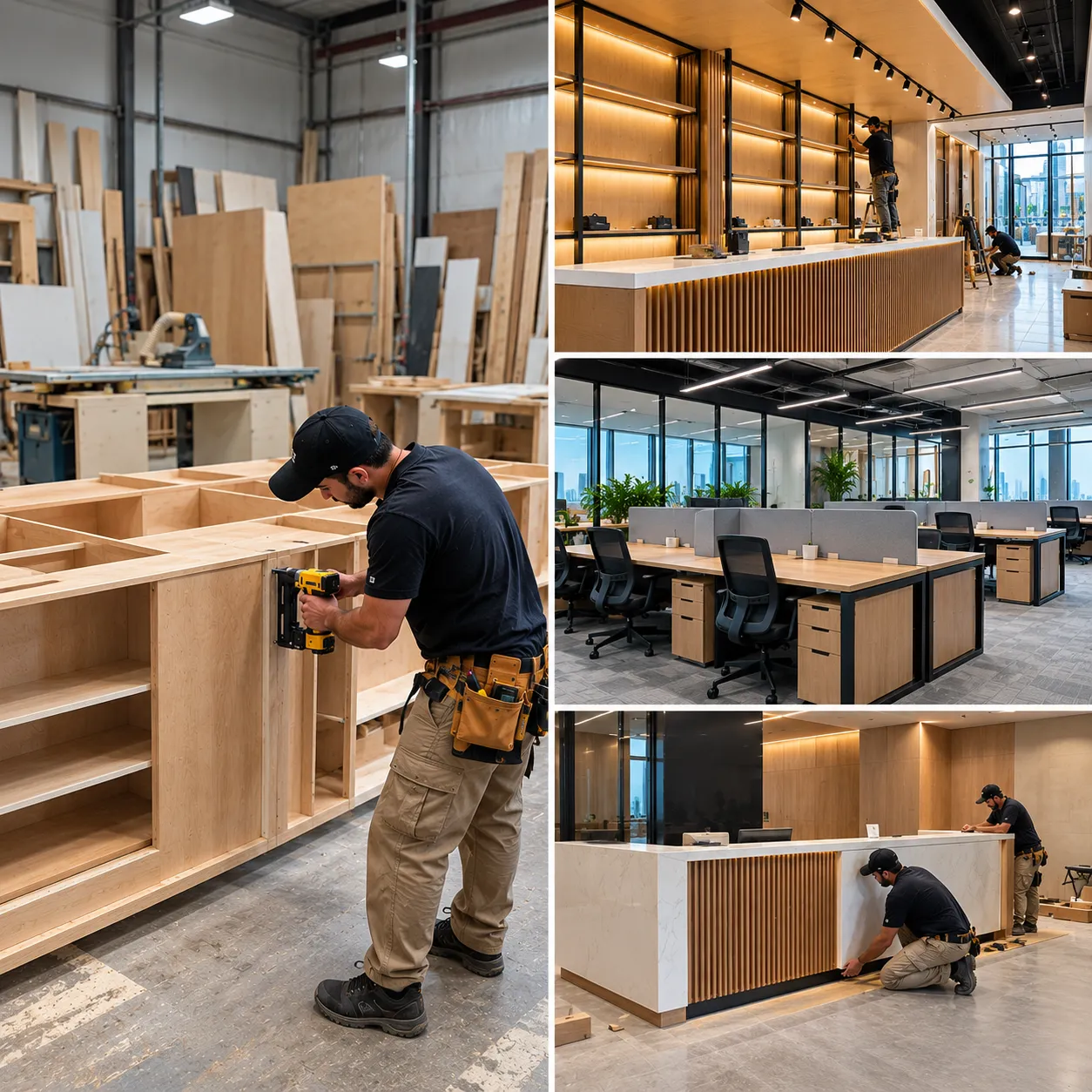 Custom carpentry and commercial interior woodwork in Dubai